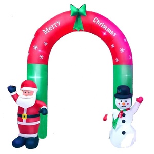 High Quality Oxford Cloth/PVC <strong>Inflatable</strong> <strong>Christmas</strong> Santa Claus LED Light Festival Decoration With CE Blower - Product Image 6