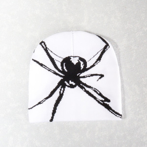 Chất Lượng Cao Unisex Thời Trang Màu Khối Mô Hình Ấm Dệt Kim Beanie Spider Web Jacquard Mùa Thu Mùa Đông Ngoài Trời Mũ Cho Nam Giới - Product Image 5