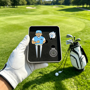 Coffret Cadeau Golf Événementiel Personnalisé avec Logo, Marqueur de Balle Haut de Gamme, Outil de Réparation de Divots Durable, <span class=keywords><strong>Jeton</strong></span> de <span class=keywords><strong>Poker</strong></span> Métallique et Clip de Chapeau - Product Image 6
