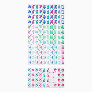 ชุดไพ่นกกระจอกอะคริลิค 4 ชั้น สีฟ้า 160 ชิ้น ลายธีมลมทะเลแบบอเมริกัน - Product Image 5