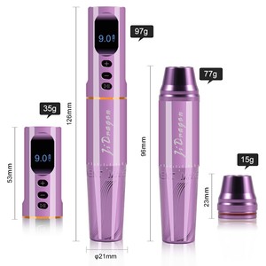 JiDragon popolare macchina del tatuaggio senza fili LCD schermo Display Cordless macchina PMU senza vibrazioni e rumore per il tatuaggio del sopracciglio - Product Image 5