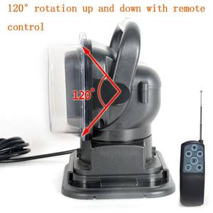 Projecteur laser à télécommande <span class=keywords><strong>super</strong></span> lumineux 60W, longue portée, éclairage de recherche LED marin pour bateau, camions tout-terrain - Product Image 3