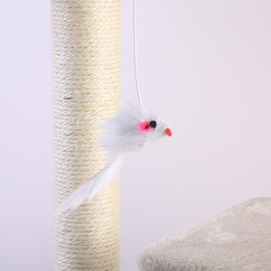 Árbol para Gatos Ecológico de Doble Plataforma y Doble Poste, Mueble Natural No Tóxico para Mascotas, Bajo MOQ, Venta al por Mayor, Fábrica China - Product Image 4