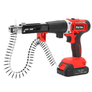 Outils de charpentier pour cloisons sèches, <span class=keywords><strong>agrafeuse</strong></span> électrique, pistolet à clous sans fil, pour mur et bois, nouveauté 21V - Product Image 3