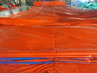 Bâche imperméable de camion de PE de couleur argentée de 5x10m