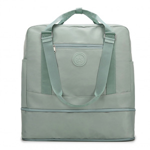 Sac de voyage pliable et imperméable à roulettes, grande capacité, léger, pour la gym, style décontracté, avec fermeture éclair, idéal pour le week-end - Offre Spéciale - Product Image 6