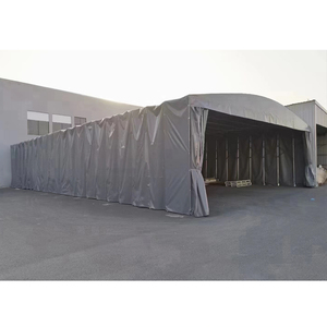 Nouveau produit auvent Mobile grand entrepôt pliant couverture de toit en <span class=keywords><strong>PVC</strong></span> rétractable tente push-pull cour de sports de plein air tente d'événement - Product Image 2