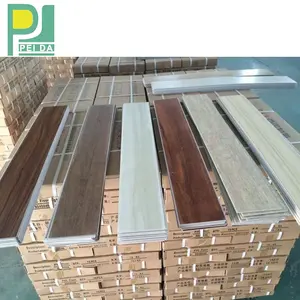 Wpc Vinyl Garag Floor Tile 4Mm Mouldings Cutting And Slotting Line Spc Woods Skirting