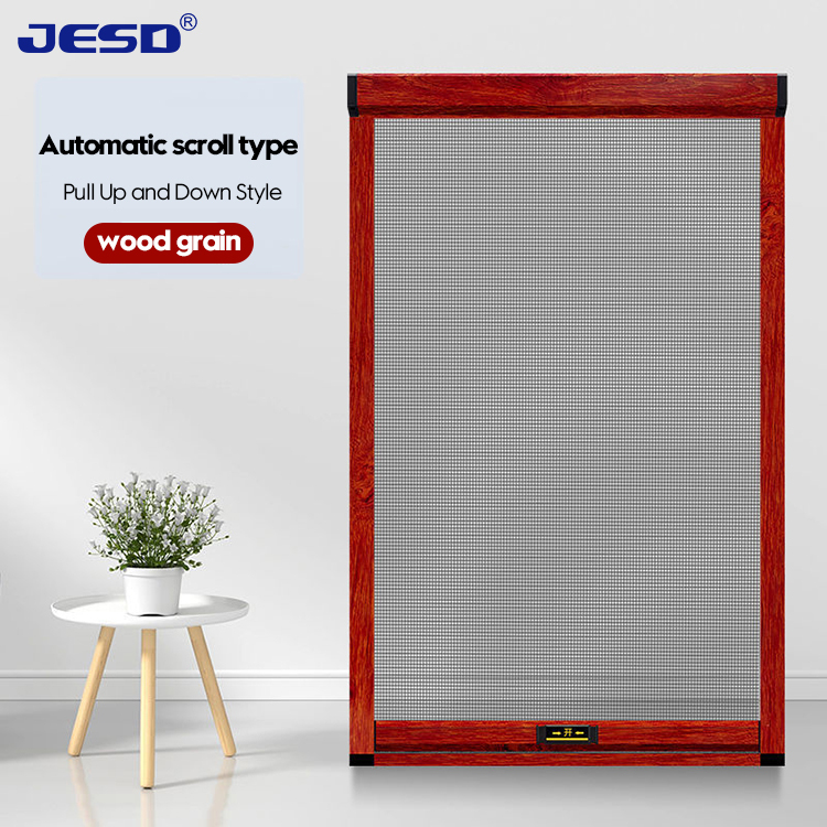 Custom Rolling Mosquito Insect Fly Screen Window Aluminum Frames Invisible Fiberglass Mesh Sliding Retractable Screen Window · image 5