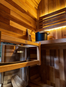 Sauna Ecológica de Madera Sólida con Vidrio Panorámico y Energía Solar para Interiores y Exteriores con Garantía de 3 Años - Product Image 6