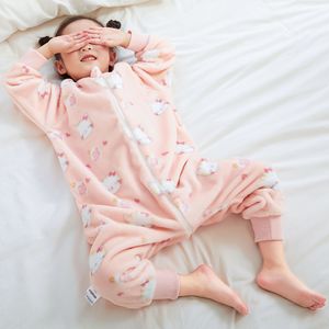 <span class=keywords><strong>Saco</strong></span> de dormir para bebé con piernas, mameluco de franela para niño pequeño, <span class=keywords><strong>saco</strong></span> de dormir, manta usable infantil para otoño e <span class=keywords><strong>invierno</strong></span>, <span class=keywords><strong>pijama</strong></span> - Product Image 4
