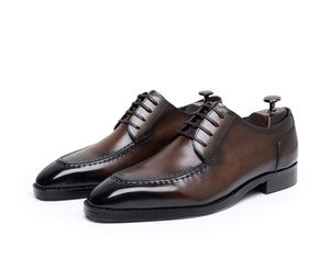 Zapatos de Hombre de Lujo 2025, Alta Calidad, de Cuero Vacuno, Hechos a Mano, Estilo Casual de Negocios para Caballero - Product Image 6