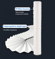 Nouvel élément filtrant PP plié microporeux élimination du fer filtre à eau osmose inverse système RO purificateur d'eau