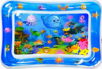Tapis rafraîchissants gonflables en PVC pour animaux de compagnie, motif vie marine, jouets d'activités pour chats et chiens