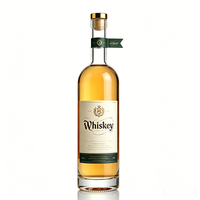 Offre Spéciale – Bouteille en Verre Super Flint de 500ml, 700ml, 750ml avec Bouchon en Liège – Vide – Pour Vodka, Whisky, Brandy, Rhum, Tequila – Forme Personnalisée, Design et Logo sur Mesure
