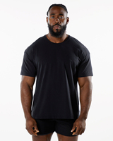 Camiseta Deportiva de Fitness para Hombre de Alta Calidad, 180 GSM, Secado Rápido, 95% Algodón 5% Elastano