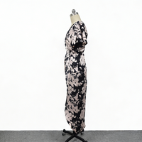 Robe longue asymétrique pour femme, design 3D épaule unique, couleur unie, ornée de diamants naturels, idéale printemps-été, lavable