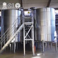 Cuve de fermentation personnalisée en acier inoxydable 316, cuve de fermentation à double enveloppe, cuve à vin