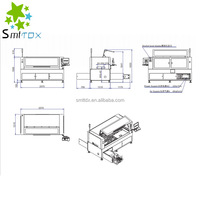 Impresora de PCB automática completamente GKG Impresora de plantilla SMT Impresora de soldadura de PCB GKG H1500