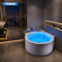 Baignoire Balnéo Autoportante Moderne en Acrylique pour Spa Intérieur, Certifiée CE, Idéale pour Villa, Appartement, Hôtel, Projet Premium 40