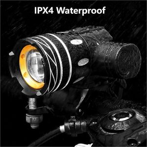 Alliage d'aluminium <span class=keywords><strong>1000</strong></span> Lumen Outdoor Cycling <span class=keywords><strong>LED</strong></span> Bike Light USB Rechargeable Waterproof Zoom Focus Bicycle Lamps for Night Riding - Product Image 6