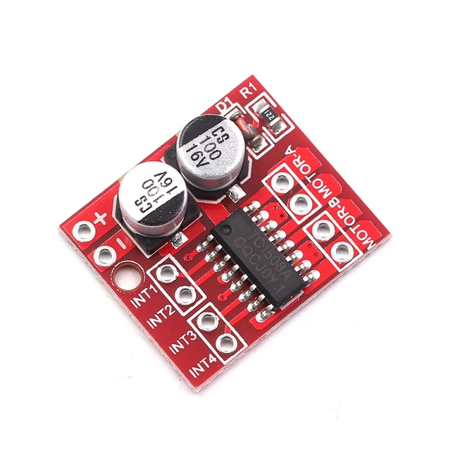 Dual Channel DC Motor Driver Module Bidirectional PWM Speed Control & H-Bridge Stepper Motor Drive Mini L298N Upgrade