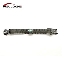 Vnox — bracelet tricoté paracorde, vêtement tactique multifonctionnel, d'urgence, pour camping, survie, sport, silex