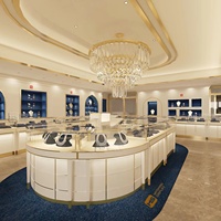Myshine Custom Modern Luxus LED-Beleuchtung Schmuck Vitrine Zähler Kreative Anzeige für Einzelhandel geschäfte Showroom Display Showcase