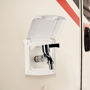 RV Outdoor Shower Kit With 1.5m Hose - Lockable Shower Box With 3 Water Modes For Motorhomes & Trailers