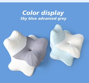 Bantal leher serviks 2-in-1 untuk bantal keren pereda nyeri leher bantal bulat bisa dilepas untuk traksi leher penopang Lumbar punggung - Product Image 2