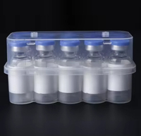 Boîte de rangement en plastique pour flacons de peptides, prête à l'emploi, durable, pour poudre lyophilisée, emballage de flacons de réactifs de 3 ml à 20 ml