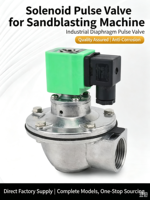 Vanne à impulsion électromagnétique à angle droit DMF 25 Premium, électrovanne à diaphragme 24V 220V pour équipement de filtration de sacs à poussière de type Baghouse