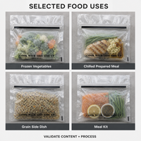 Emballage souple personnalisé pour cuisson vapeur au micro-ondes, sachet plat, emballage alimentaire pour micro-ondes, usine OEM, vente en gros, marque