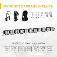 Barre lumineuse RGB modulaire de 48 pouces, connectable, avec feux de jour LED, pour toit de camion Ram 1500 Gladiator, pick-up, 4x4, tout-terrain
