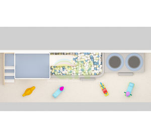 Juego <span class=keywords><strong>de</strong></span> Parque Infantil <span class=keywords><strong>de</strong></span> Madera con Diseño Personalizado, <span class=keywords><strong>Mini</strong></span> <span class=keywords><strong>Piscina</strong></span> <span class=keywords><strong>de</strong></span> Pelotas, Equipo <span class=keywords><strong>de</strong></span> Juegos Interior para Niños con Trampolín - Product Image 5