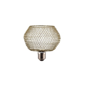 Lampada da soffitto a LED 1xE27 4W 3000K 240lm, oro, ideale per la decorazione e l'illuminazione di spazi interni. - Product Image 1
