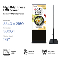 Kioscos de Señalización Digital LCD de Alta Luminosidad y Pantalla Ultra Ancha para Uso en Interiores