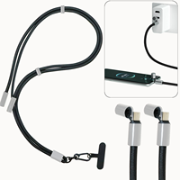 Cable de Carga Rápida Tipo-C a Tipo-C con Cordón Trenzado de Nailon, Conductor de Cobre Puro de 60W, Longitud Ajustable