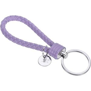 Colorful Handmade Braided Leather Keychain Wristlet Lanyard for Car <b>Key</b> Designer Fashion Accessories for Men Women - Product Image 1