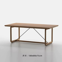 Ensemble de salon d'extérieur en bois massif et rotin avec table basse pour villa, terrasse, jardin, cour, maison d'exposition, patio extérieur