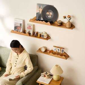 Mountain Outline Wall <b>Shelf</b> Nordic Style Solid Wood Wall <b>Rack</b> For Bedroom Living Room Display Storage - Product Image 3