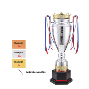 Trofeo de Fútbol Popular de Gran Tamaño, Trofeo de la Liga de Campeones, Trofeo de Metal con Galvanoplastia en Todos los Colores, Materiales Personalizados - Product Image 3