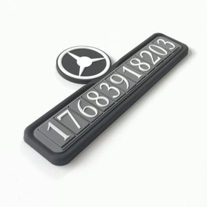 Plaque d'immatriculation de voiture personnalisée Accessoires de voiture Ruban adhésif 3M Impression de logo personnalisé PVC Silicone 17.5x4cm - Product Image 2