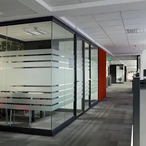 התאמה אישית עבודה משרד מחיצת זכוכית קיר מחיצות חדר מחיצת קיר אקורדיון מחיצת חדר