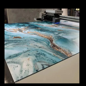 Panneau mural de <span class=keywords><strong>douche</strong></span> imperméable en <span class=keywords><strong>PVC</strong></span> avec revêtement UV de 2,5 mm 3 mm, <span class=keywords><strong>dalle</strong></span> de marbre - Product Image 6