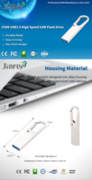 Mini memoria USB con logotipo personalizado de fábrica/unidades flash USB 128G 64G 32G 16G 8G 4G 2G 1G 512M con interfaz USB 3,0 y 2,0