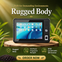 Tablet Biometrik Pengenal Wajah Iris Inovasi Pemilu untuk Android 8 Inch 8GB RAM 128GB Pembaca NFC Logistik Pemilu