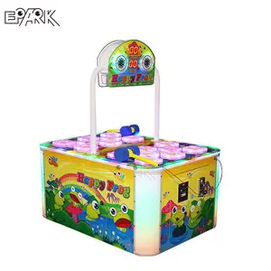 EPARK Attraper Électronique Monnayeur Fou Grenouille Loterie Marteau Frappant Enfants Sauter Arcade Machine de Jeu D'amusement