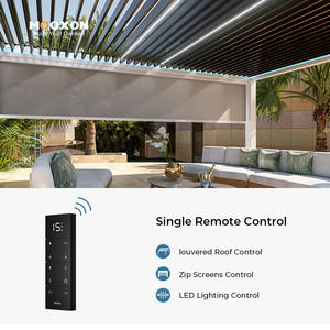 Pérgola Bioclimática de Lujo para Exteriores, Techo de Láminas Ajustables, Cubierta para Patio, Protección Solar Impermeable para Jardín y <span class=keywords><strong>Terraza</strong></span> - Product Image 6