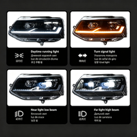 Ensemble de phares à LED pour VW Transporter T5 Multivan Caravelle, clignotants séquentiels DRL, accessoires automobiles